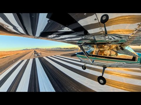 Flying Home at Golden Hour | Zion to Vegas in Our 182
