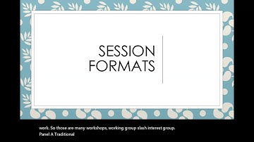 Crafting a Conference Proposal for the SGA Annual Meeting