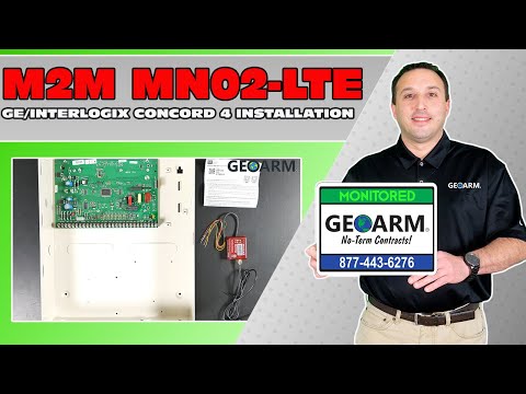 M2M MN02-LTE Cellular Communicator: GE/Interlogix Concord 4 Installation