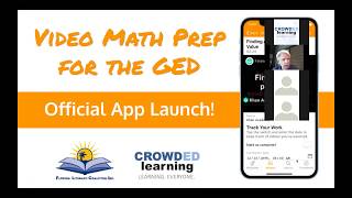 Official Launch Webinar—GED Video Math Prep App screenshot 1