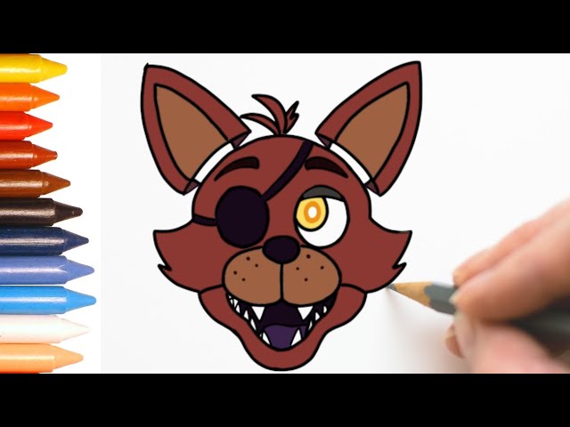 Como desenhar o foxy fnaf passo a passo 