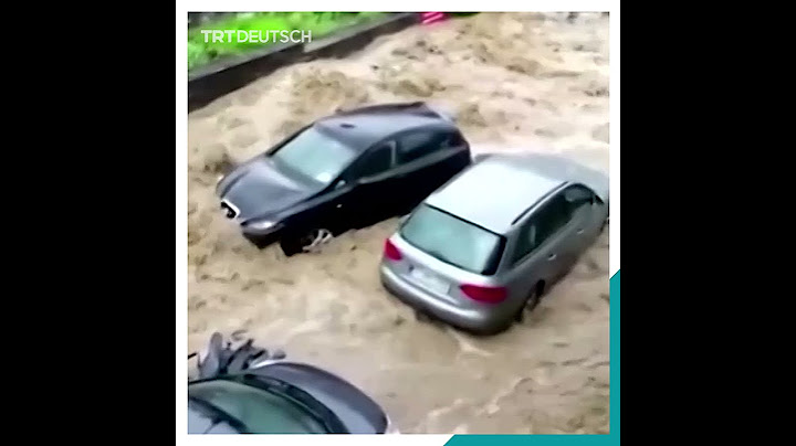 Belgien: Unwetter spült Autos weg