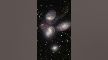 Unusual Trio of Merging Galaxies Captured by Hubble #shorts