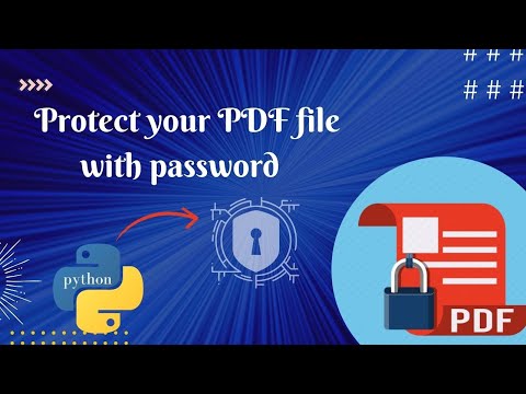 How to protect pdf with password || Python || pdf ||CodersAbode