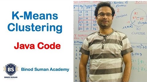 K Means Clustering Algorithm | Java implementation | step by step explained