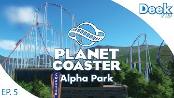Building and Riding Our Second Coaster - Zero G Roll and Loops - Planet Coaster Alpha Time Lapse