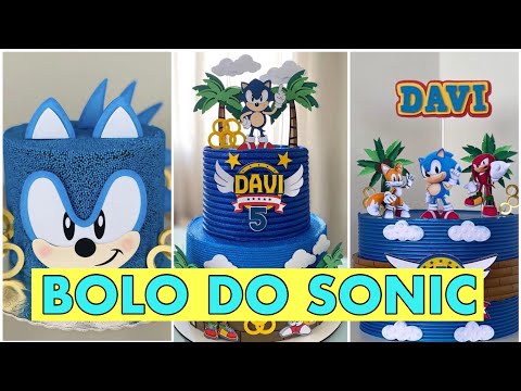 BOLO DO SONIC/ IDEIA DE BOLO NO TEMA SONIC
