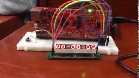 Reloj digital programado con Tiva C Series TM4C1294NCPDT Microcontroller