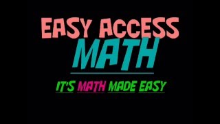EASY ACCESS MATH   SCIENTIFIC NOTATION  SOMETIMES YOU NEED TO ADJUST  SOMETIMES YOU DONT