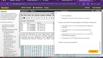 TestOut Troubleshoot with Wireshark 14.3.9