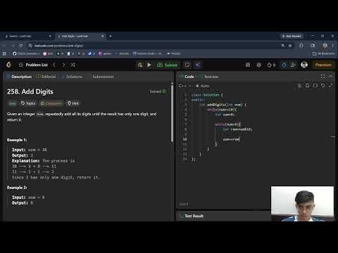 Add Digits | LeetCode 258 | Easy C++ Solution 🚀