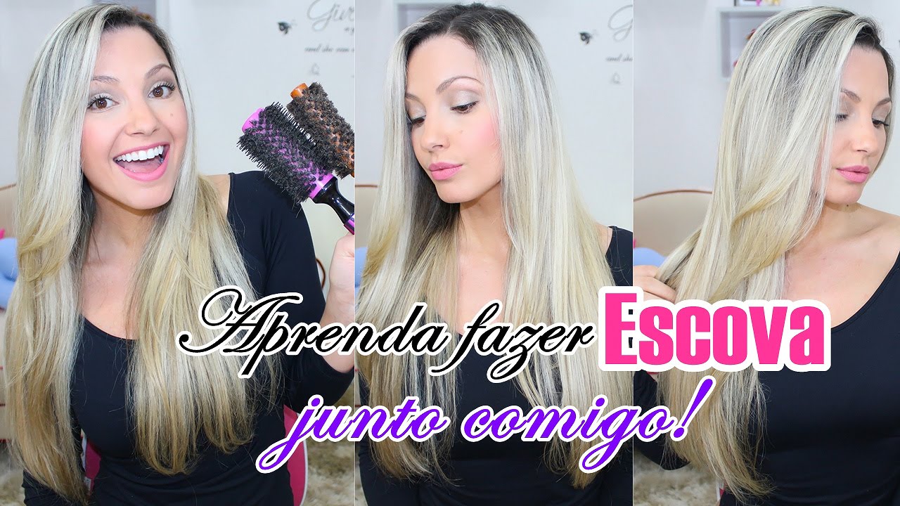 Faça escova no cabelo junto comigo! (video completo) por Bia Munstein