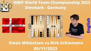 WBIF World Team Championship - Germany-Denmark - Steen Mikkelsen vs Dirk Schiemann - XG feed