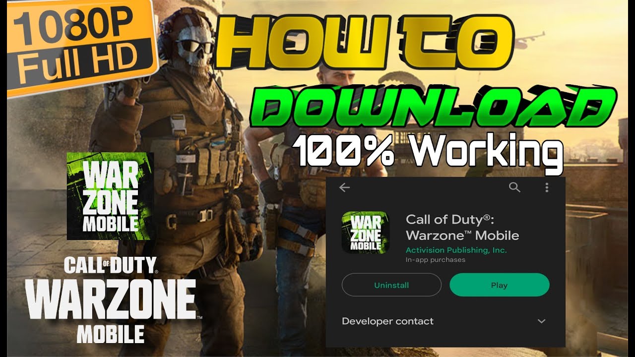 How to Download and Install Call Of Duty : Warzone Mobile in Your Phone ...