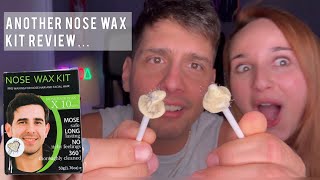 Another nose waxing video