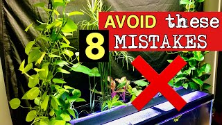 8 Riparium MISTAKES to Avoid! For BEGINNERS growing POTHOS, MONSTERA and more in a Fish Tank