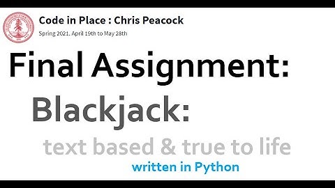 Blackjack: text-based & true to life