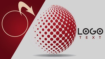 3D Logo Design In Illustrator #Halftone #logo