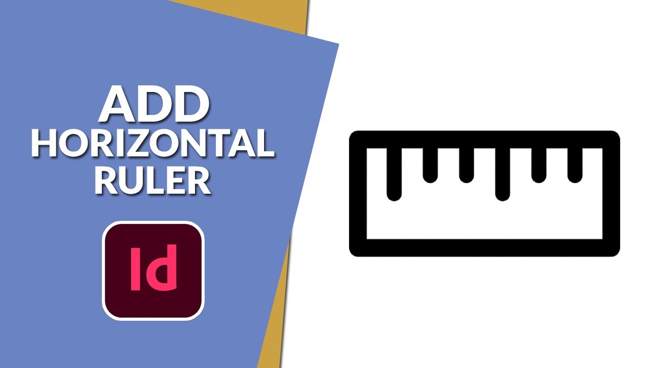 How to add horizontal ruler in InDesign - YouTube