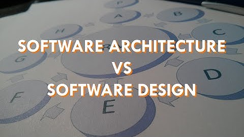 Difference Between Software Architecture and Software Design | Scott Duffy