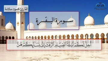 شهر رمضان الذى أنزل فيه القرأن هدى للناس 🌹| تلاوة رائعة  ❤️| القارئ محمود سلامة