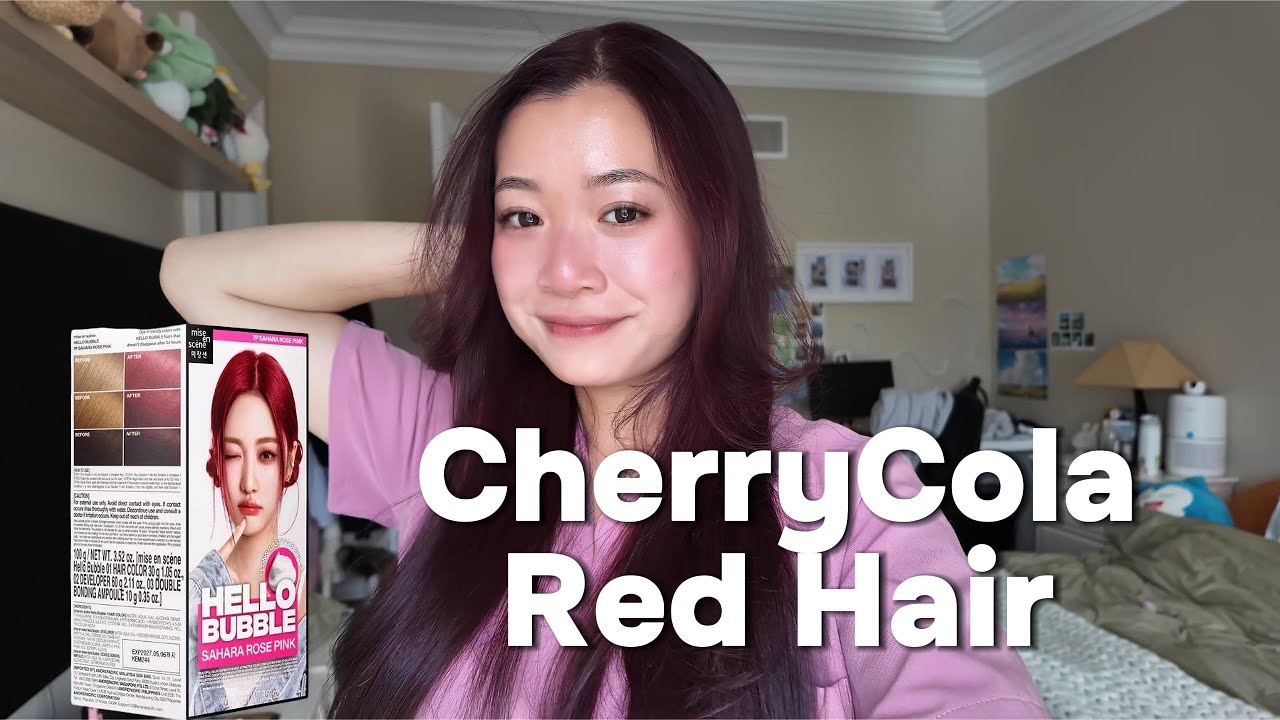 Dying My Hair for Fall using Mise en Scene Hello Bubble Hair Dye ✨️