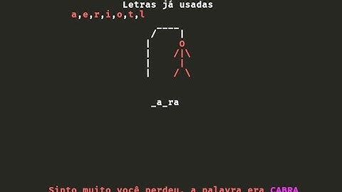 Jogo da forca em Python