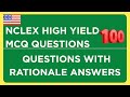 NCLEX CASE STUDY 100 MCQ HIGH YIELD QUESTIONS  - RN EXAM MCQ | HIGH YIELD QUESTIONS | NURSING | A |