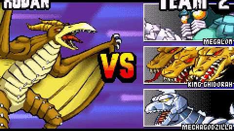 Godzilla - Domination! (GBA / Game Boy Advance) Rodan Gameplay- Vizzed.com GamePlay