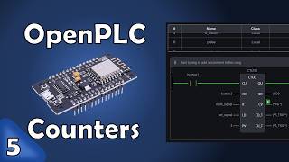 OpenPLC Counters + ESP32 | IEC 61131-3 PLC programming for Industry 4.0