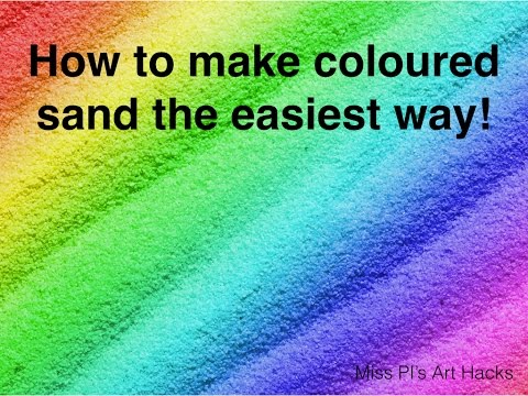 How to Make Coloured Sand Salt in 3 easy steps!