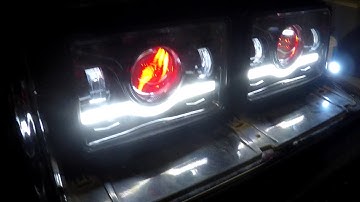 G body/Grand National 4x6 LED headlight install.