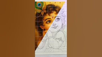Krishna Drawing 🥰😘 #art #song #drawing #krishna #shorts #sketch #janmashtami #artist #shortsviral