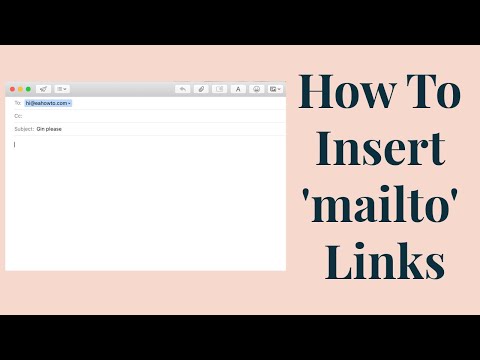 How To Create Pre Populated Email Links | Insert 'mailto' Tutorial