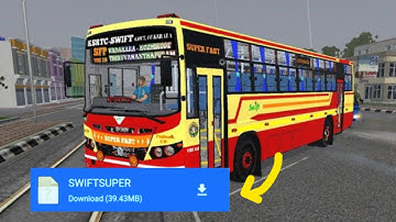 🛑BUSSID New KSRTC-SWIFT Superfast Bus ModReleased |Link In Description