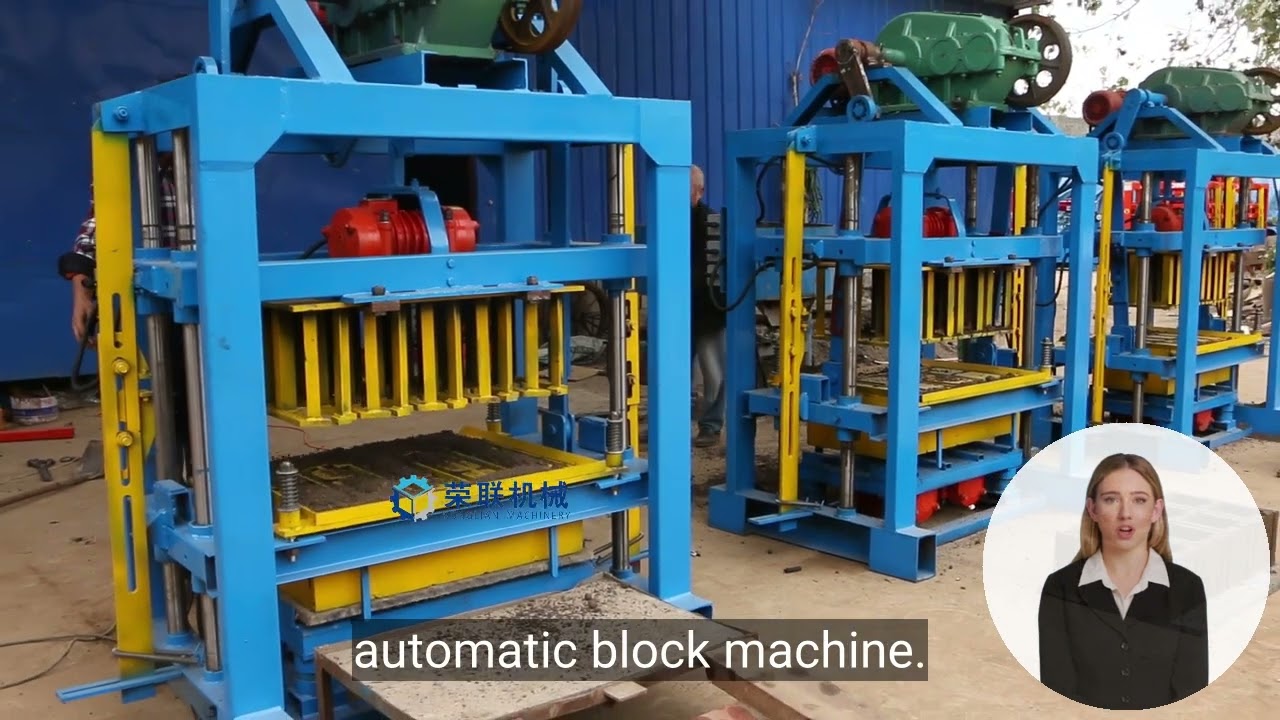 small manual block machine QT40-2 Vibration molding technology  hollow block making machine