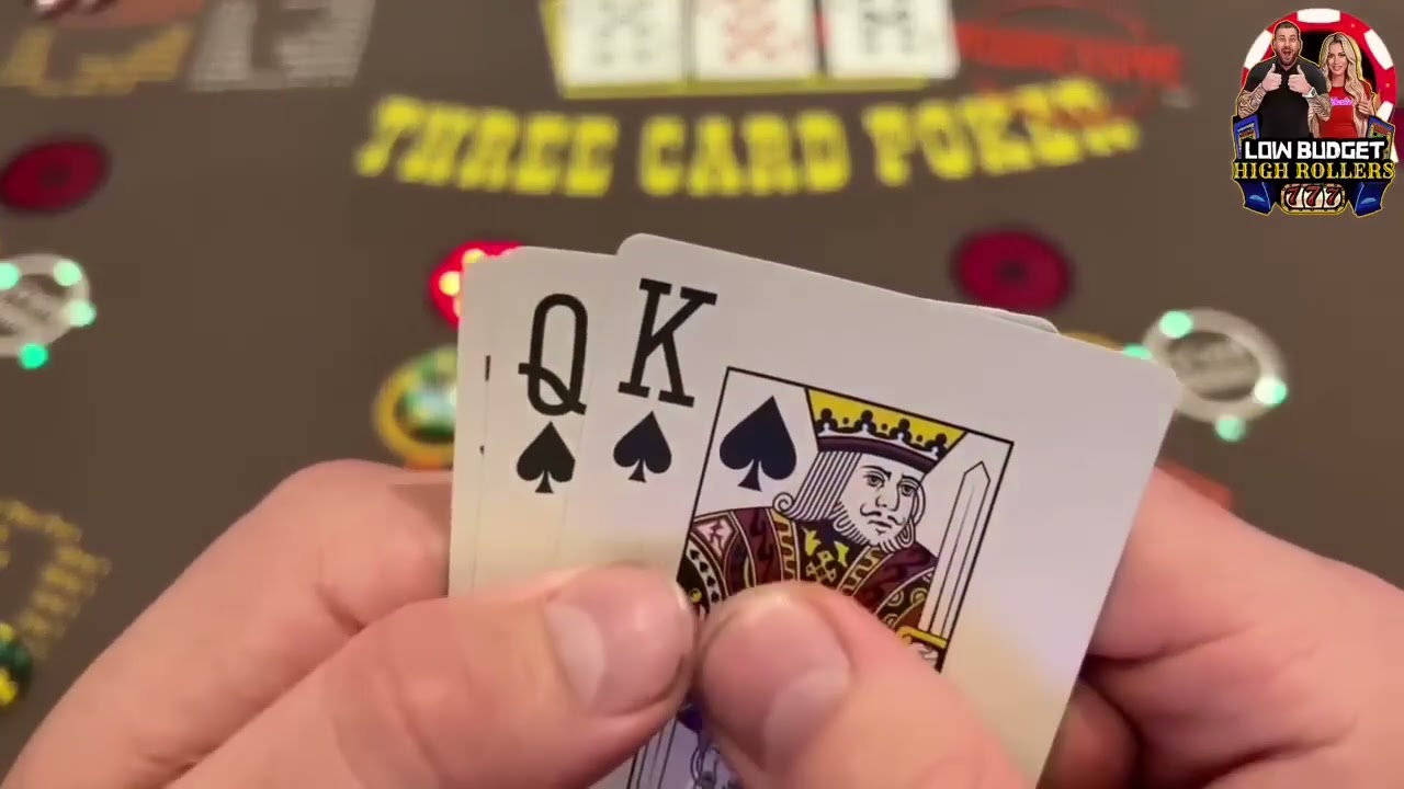 PLAYING ONLY BLIND ON 3 CARD POKER!