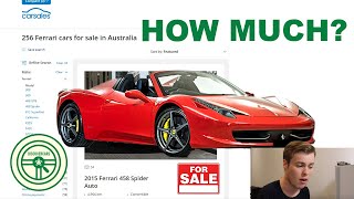 Episode 2 of buying cars with cameron is here. this time, we're
sorting 'low to high' check out the cheapest ferrari's australia has
offer. oh boy, the...