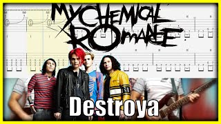 My Chemical Romance DESTROYA Guitar Cover With Tab