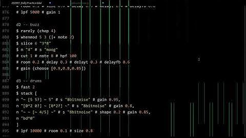 TidalCycles Daily Practice 20200807