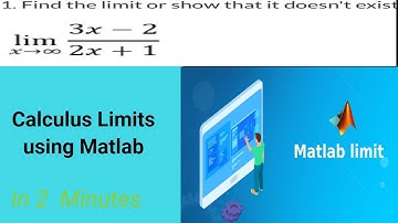 Find the calculus limits in 2 minutes using Matlab| Limit of Trigonometric Function