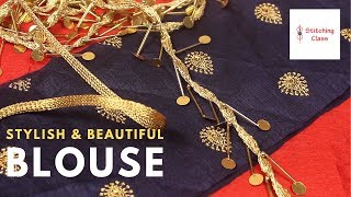 Blouse Design, पार्टी wear कैसे बनाये स्टाइलिश Beautiful Back Neck Designs ब्लाउज cutting stitching