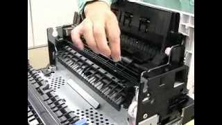 C900 Series] How to remove paper jam inside Fuser unit? - YouTube