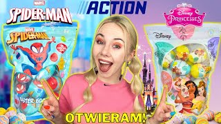 🥚 OTWIERAM WIELKANOCNE JAJKA NIESPODZIANKI Z ACTION Vol.1 | Disney Princess | Spiderman | Pattje