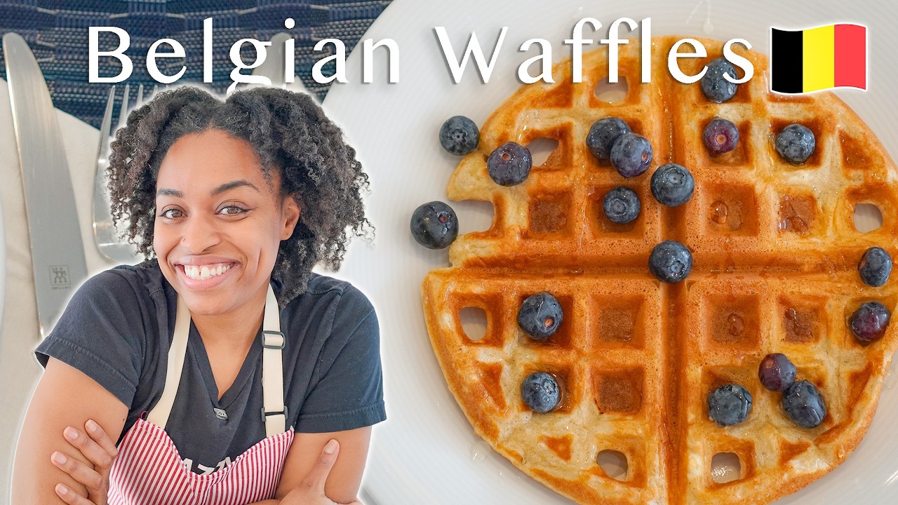 The Best Belgian Waffles Inspired by Brussels 🇧🇪 | Light & Fluffy Homemade Recipe