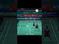Zheng Siwei's tactic of using a high crosscourt clear to pressure the female opponent. #badminton