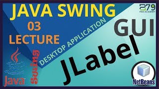 Java gui application netbeans (JLabel) in hindi/urdu (Lec#03)
