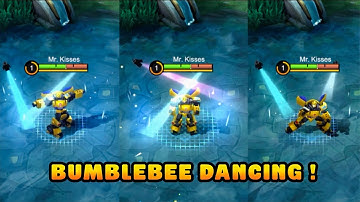 X.BORG BUMBLEBEE DANCING! MOBILE LEGENDS TRANSFORMERS SKIN | MLBB