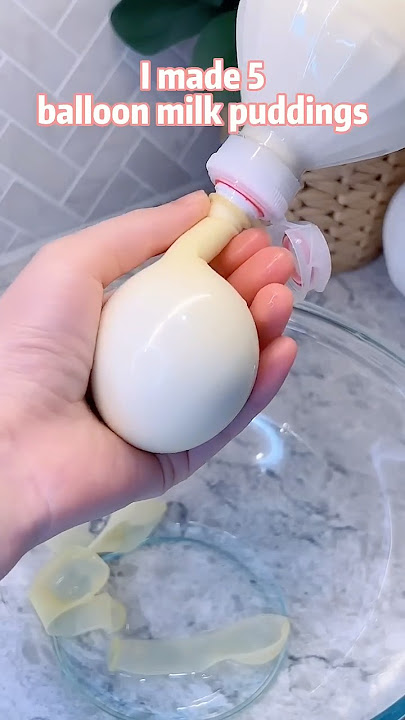 Balloon milk puddings? Poke it~🤺
