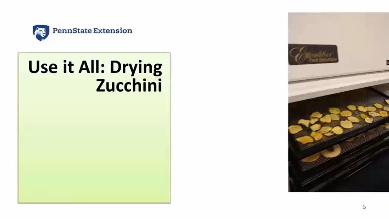Use it All Drying Zucchini YouTube